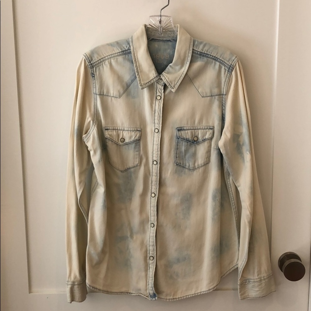 Gap Denim Button Down Top - image 1